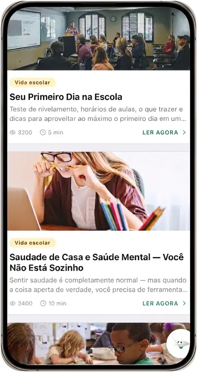 Departi guides, with articles on the first day at school and mental health